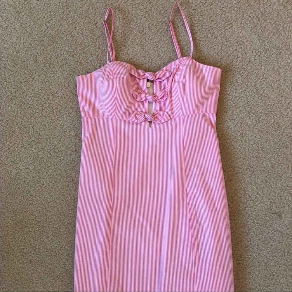 Pink Seersucker Lily Pulitzer Dress 00